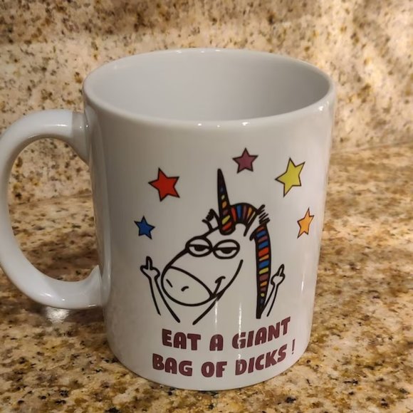 Funny Eat A Giant Bag of D's Funny Mug, Offensive, Gag Gift, Office Gift, Coffee - Picture 2 of 2